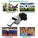 Golvery Soccer Referee Kit with Whistle and Cards