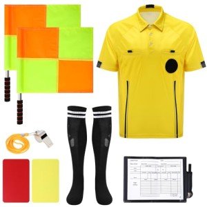 ZhouBoat 6-Piece Soccer Referee Kit for Adults