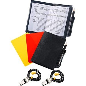 Soccer Referee Card Set with Whistles - Blulu