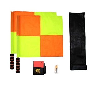 Soccer Referee Flag Set with Whistles and Cards