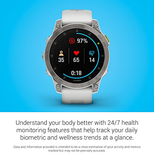 Garmin epix Gen 2 Adventure Smartwatch - White Titanium