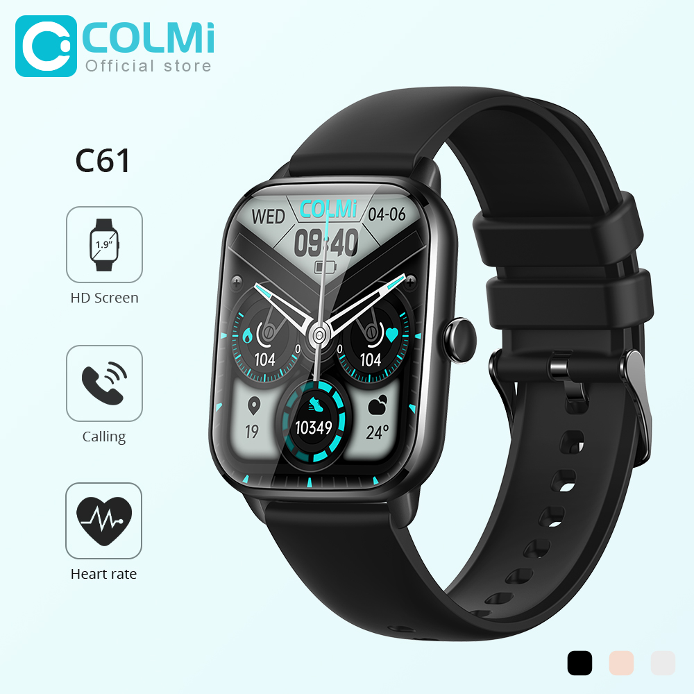 COLMI C61 Smartwatch - 1.9" Full Screen Bluetooth Fitness Tracker