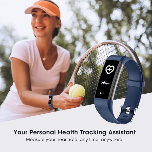 Waterproof Fitness Tracker with Heart Rate Monitor