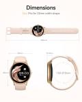 AGPTEK Waterproof Smartwatch with Health Tracking - Pink