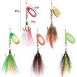 5PCS Bucktail Spinnerbaits for Muskie Fishing