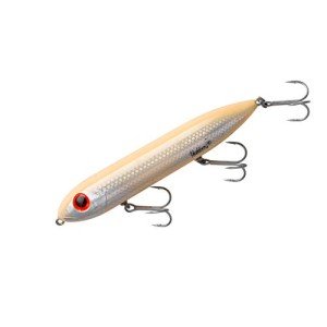 Heddon Super Spook Topwater Lure – Bone/Silver