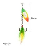 Dr.Fish Musky Spinnerbaits 3 Pack - 7" Orange