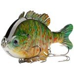 BASSDASH Multi-Jointed Panfish Swimbaits Lures