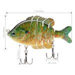 BASSDASH Multi-Jointed Panfish Swimbaits Lures