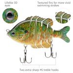 BASSDASH Multi-Jointed Panfish Swimbaits Lures