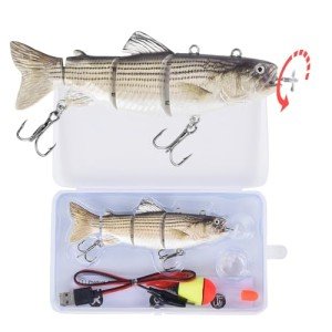 USB Rechargeable Robotic Fishing Lures with LED