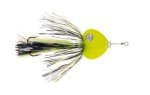 77 Musky Double Showgirl Bait, 7.5-Inch, Black/Chartreuse