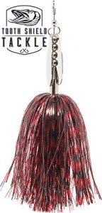 Chubby Musky Bucktail Spinner - Blood Moon