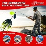 Berserker Bucktail Fishing Lure - Black/Chartreuse