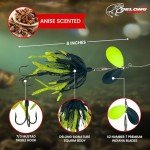 Berserker Bucktail Fishing Lure - Black/Chartreuse