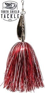 Chubby Bucktail Candy Cane Musky Spinner Lure