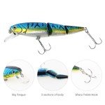 4pcs Jointed Lures for Muskie & Bass Fishing