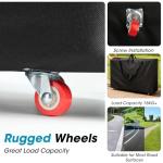 Qivine Massage Tables Bag with Wheels, 28-37 Inch Portable Spa Bed Lightweight Bag, Physical Therapy Table Carry Case with Durable Zipper Tear-Resistant Oxford for Folding Table Chairs