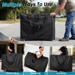 Qivine Massage Tables Bag with Wheels, 28-37 Inch Portable Spa Bed Lightweight Bag, Physical Therapy Table Carry Case with Durable Zipper Tear-Resistant Oxford for Folding Table Chairs