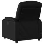 WEHUOSIF Massage Recliner Chair with Cup Holder Chair, Black Faux Leather Adjustable Backrest and Footrest, USB-Powered Relaxation Feature, Compact Space-Saving Design for Home Use