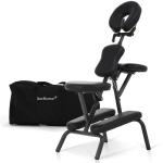 RROCOSIA Portable Massage Chair with Carrying Bag, Foldable & Adjustable Massage Tattoo Chair with High-Density Cushion Design, Lightweight 21LBS for Spa,Acupuncture,Tattos(Black)