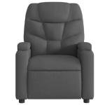 Wicterencia Massage Recliner Chair Dark Grey Fabric Polyester with Adjustable Reclining, USB Plug Massage Armchair for Living Room Bedroom Accent, Compact Lounge Chair for Reading and Relaxation