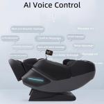 MassaMAX 4D Massage Chair for Smart Comfort, Full Body Recliner with Deep Yoga Stretch, Touchscreen & AI Voice Control, 55" SL-Track, Body Scan, 165°Zero Gravity, Auto Footrest Extension, and Heating