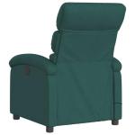 VGLQNRPT Electric Massage Recliner Chair, Compact Single Sofa for Living Room, Comfortable Polyester Fabric Lounge Seat with Adjustable Reclining Function, Dark Green