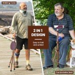Folding Walking Stick Chair with Massage Feature