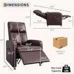 IDEALHOUSE Dual Memory Electric Recliner with Massage
