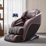 INOTEVERITORY Zero Gravity Full Body Massage Chair Recliner with Heated, SL-Track, 7 Shiatsu Massage, Foot Rollers,Smart LCD Control,Built-in Speakers (Brown)