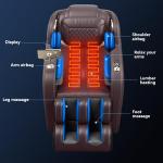 INOTEVERITORY Zero Gravity Full Body Massage Chair Recliner with Heated, SL-Track, 7 Shiatsu Massage, Foot Rollers,Smart LCD Control,Built-in Speakers (Brown)