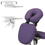 STRONGLITE Portable Massage Chair Ergo Pro II - Ultra-Strong, Lightweight, Foldable with Wheels & Carry Case (600lbs Working Weight), Purple