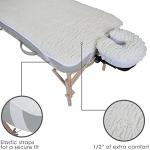 EarthLite Massage Table Fleece Pads Sets - Cover Your Massage Table & Face Cradles in Cozy, Warm Fleece