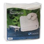 EarthLite Massage Table Fleece Pads Sets - Cover Your Massage Table & Face Cradles in Cozy, Warm Fleece