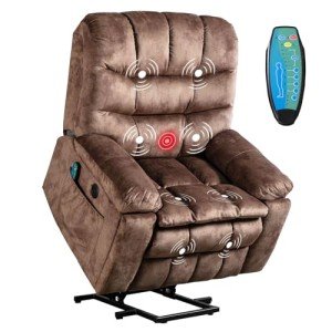 Large Power Lift Massage Recliner for Seniors