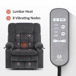 Large Dual Motor Massage Recliner for Elderly