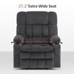 Large Dual Motor Massage Recliner for Elderly
