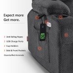 Large Dual Motor Massage Recliner for Elderly