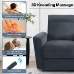 3D Kneading Massage Lift Recliner Chair - Blue