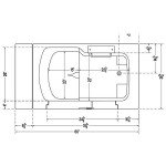 Luxury Whirlpool Walk-In Bathtub with Massage System