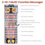 Moclever Full Body Electric Massage Mat Cushion