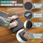 Ergonomic Rocking Foot Rest with Massage Surface