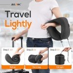 Memory Foam Travel Pillow with Eye Masks & Earplugs