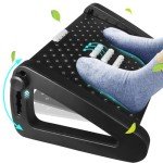 Adjustable Ergonomic Footrest with Massage Surface