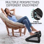 Adjustable Ergonomic Footrest with Massage Surface