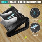 Adjustable Ergonomic Footrest with Massage Surface