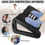 Adjustable Ergonomic Footrest with Massage Surface