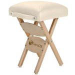 Earthlite Wooden Folding Stool - Maple, Vanilla Crème