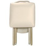 Earthlite Wooden Folding Stool - Maple, Vanilla Crème